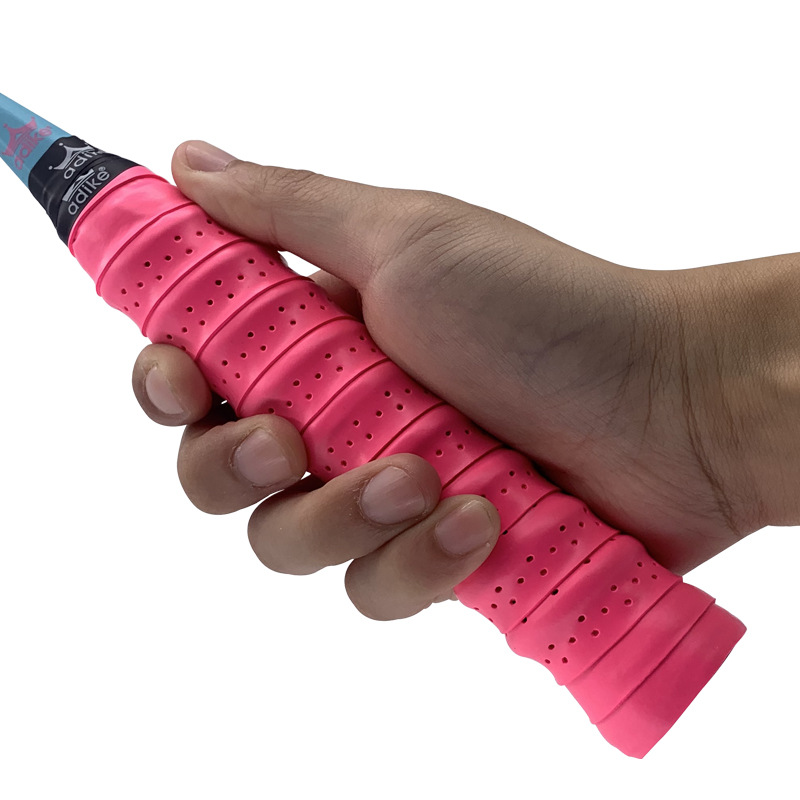 Cinta para empuñadura de raqueta de bádminton con refuerzo (quilla), nueva versión mejorada, absorbente, antideslizante, para tenis.