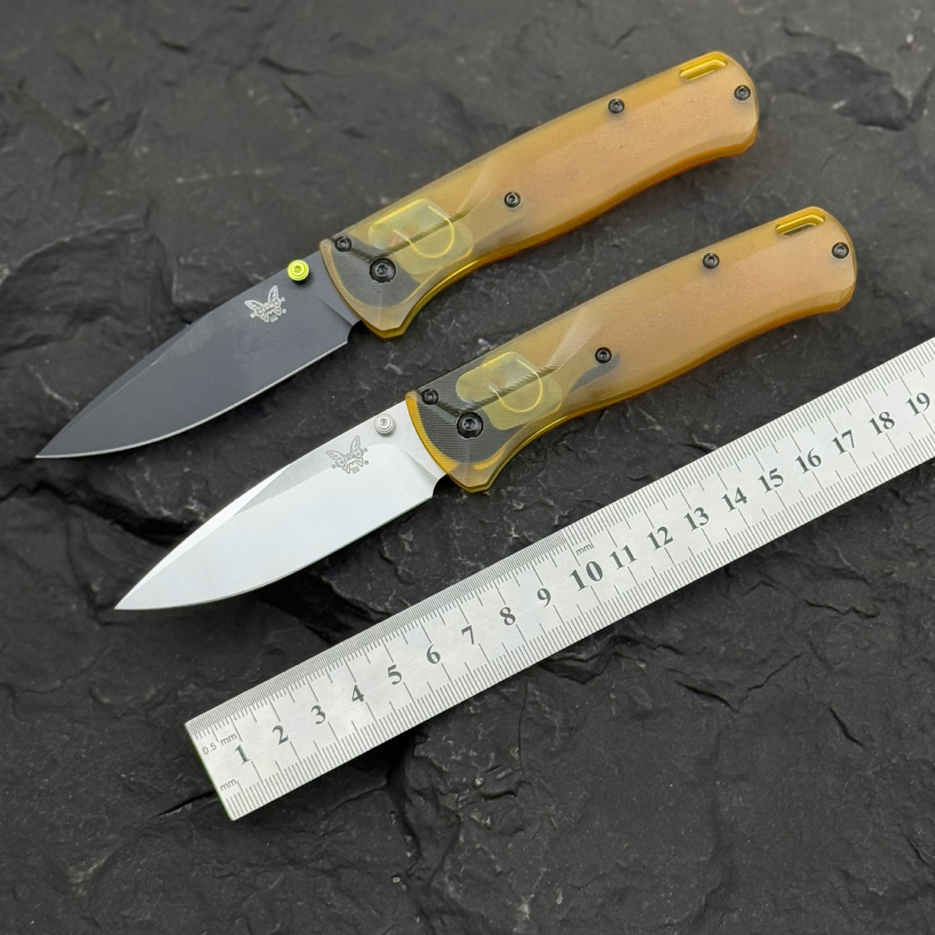 蝴蝶535PEI手柄版户外EDC折刀便携随身野营防身应急救援求生小刀