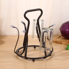 Drain Cup Rack Modern Minimalist Iron Drain Rack Multi-functional Kitchen Shelf Cup Hook