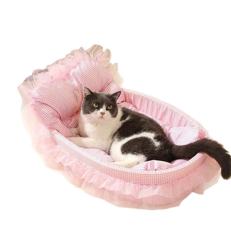 四季通用猫の巣春夏秋冬ペットマットお姫様小型夏犬の巣凉席冬両用保温|undefined