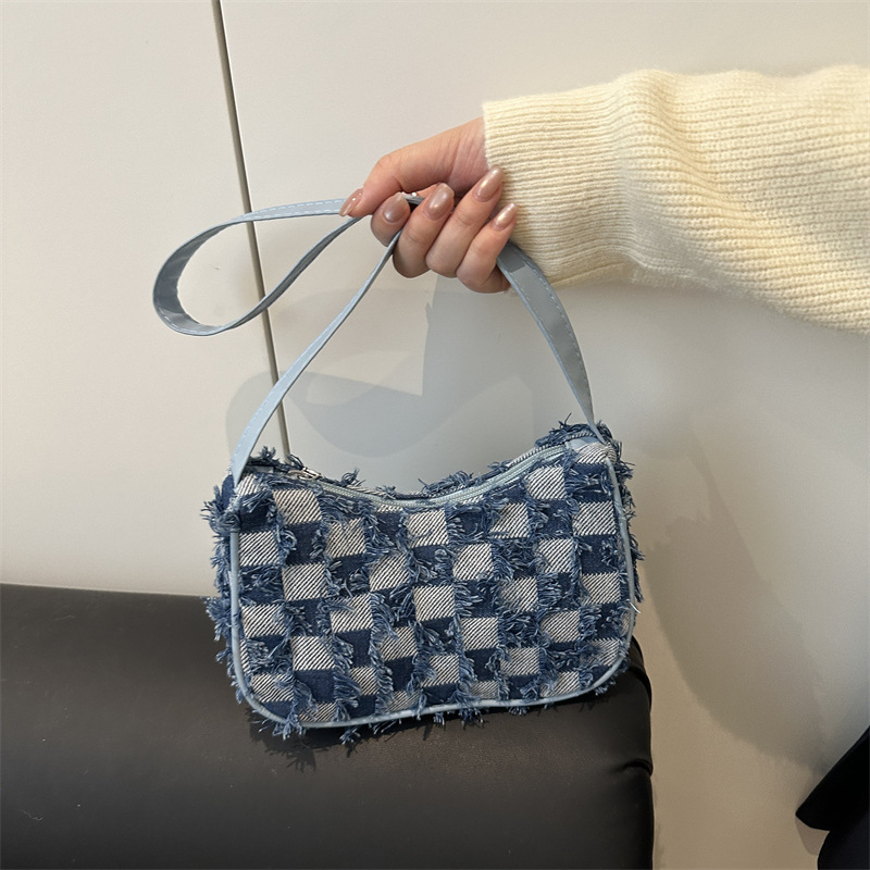 2025 Gradient Star Jeans Design Chain Shoulder Bag Bags Jeans al por mayor desde 1 pieza