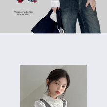 实体童装2025秋装新款儿童假两件拼接女童衬衫中大童花边上衣潮