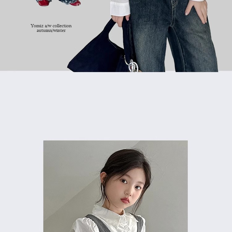 实体童装2025秋装新款儿童假两件拼接女童衬衫中大童花边上衣潮