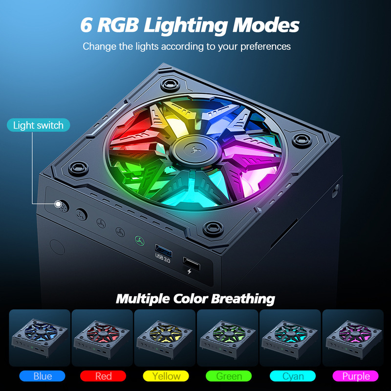 Xbox シリーズ X コンソール冷却ファンに適した強力な放熱ストリップ RGB クールな光源工場|undefined