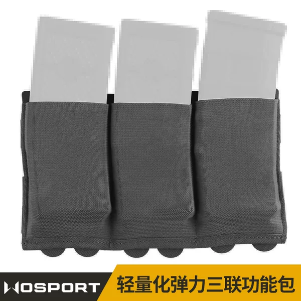 Wosport Lightweight Elastic Triple Function Bag 5.56/7.62 Tactical Storage Bag Molle Mounting