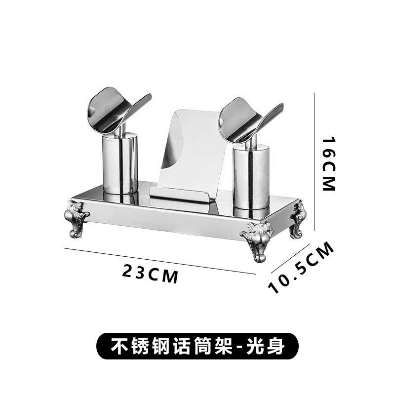 Soporte de micrófono de acero inoxidable - color natural