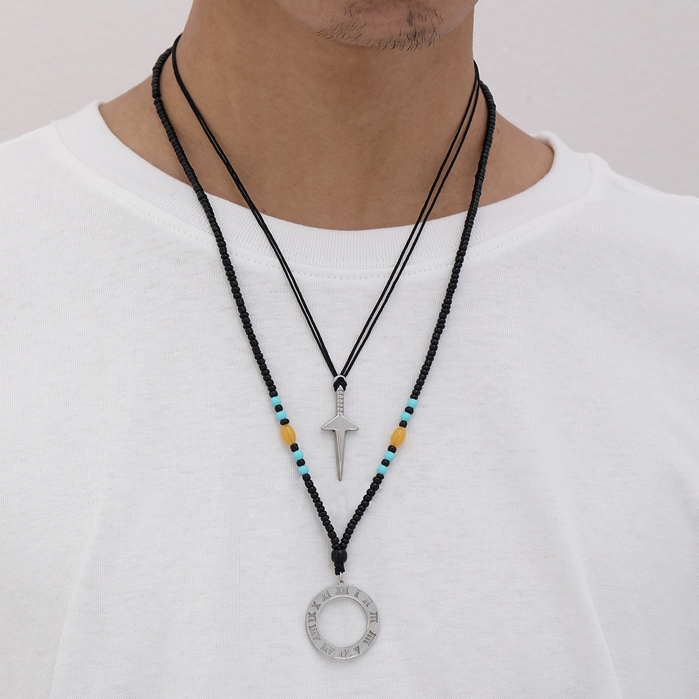 Simple Style Geometric Stainless Steel Plating Pendant Necklace 1 Piece