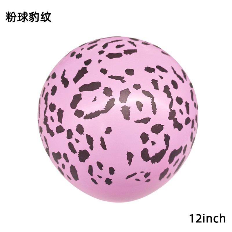 12 pulgadas de globo de látex de patrón animal flor completa para niños de cumpleaños escenario de decoración de globo al por mayor transfronterizo