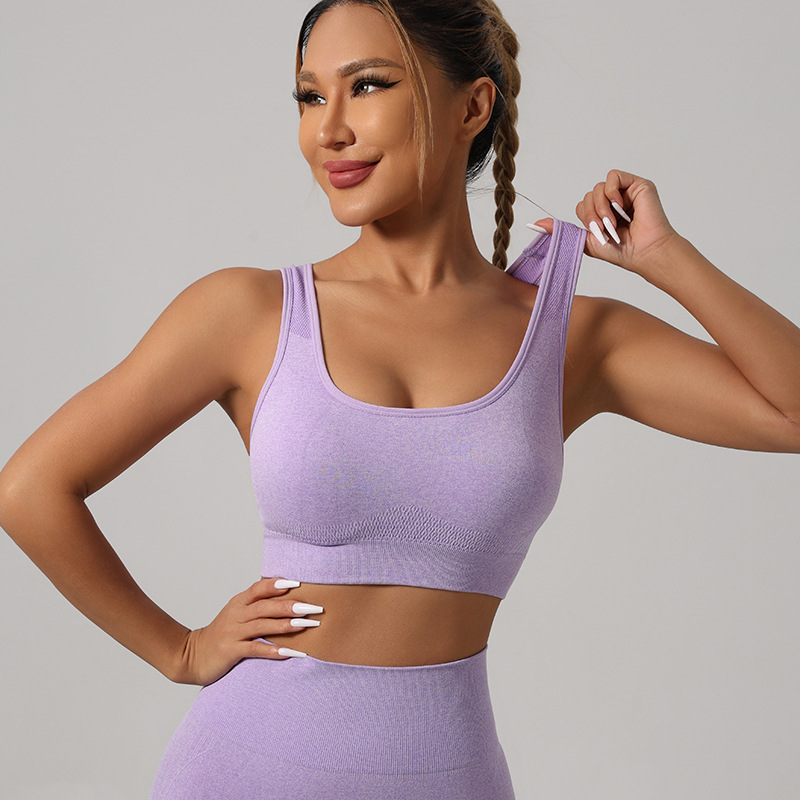 ropa interior deportiva transfronteriza mangas cortas pantalones cortos pantalones largos set mujer antichoque correr de alta intensidad yoga acondicionamiento físico espalda image 48