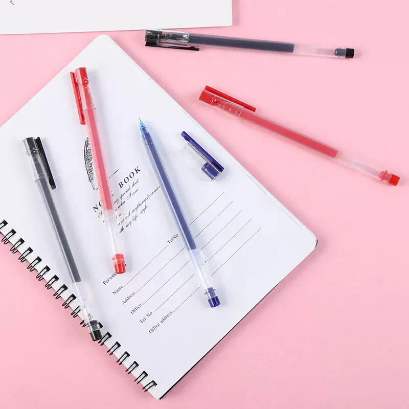 巨能写中性针管学生考试专用  大容量财务签字笔