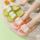 A generation of hair and excrement feeling thick-soled slippers ladies summer indoor cute bow home non-slip sandals women