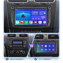Suitable for 8-inch Volkswagen Passat, Sagitar, Santana Navigator, car mounted large screen reverse image, Android Carplay