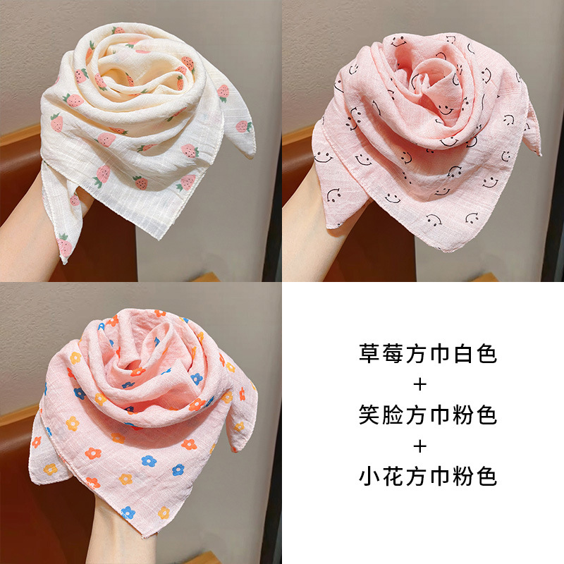 Niñas coreanas bufandas de algodón y lino para niños primavera y otoño delgada baby collar bufandas de viento en todas las estaciones