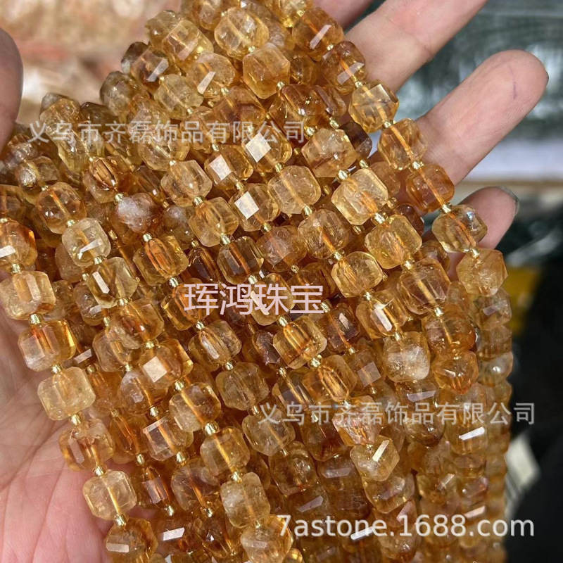 天然石方糖 8mm方块正方形玛瑙方形DIY饰品配件半成品散珠串珠|undefined
