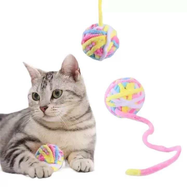 Игрушка, тканый эластичный маленький колокольчик, DIY, борьба с скукой, кошка