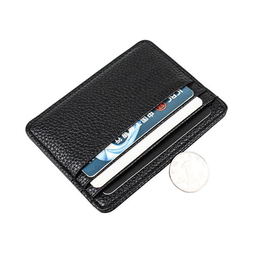 Cross-border best-selling new creative card holder with lychee pattern, ultra-thin mini card case, fashionable and casual multi-card slot card holder, wholesale