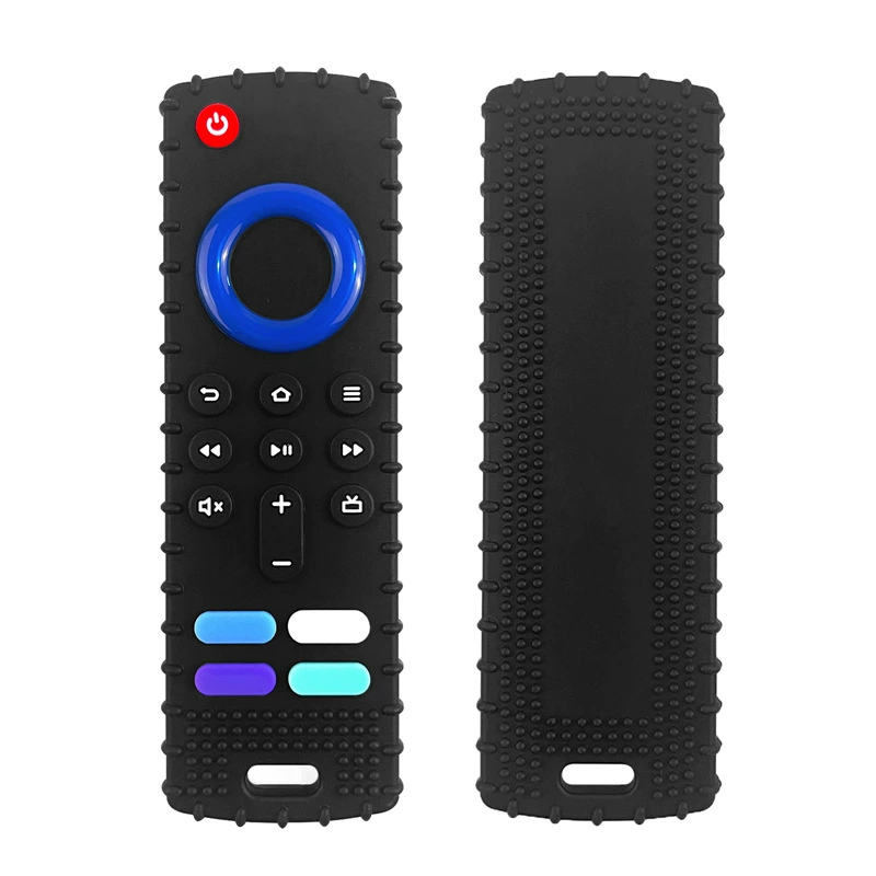 Подходит для младенцев, предотвращает поедание рук и успокаивает пищевой силиконовый пульт дистанционного управления с апертурой, прорезыватель для зубов, игрушка-палочка для прорезывания зубов с героями мультфильмов