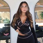 跨境iamgia美式复古y2k辣妹反穿设计字母印花低腰长裤两件套批发