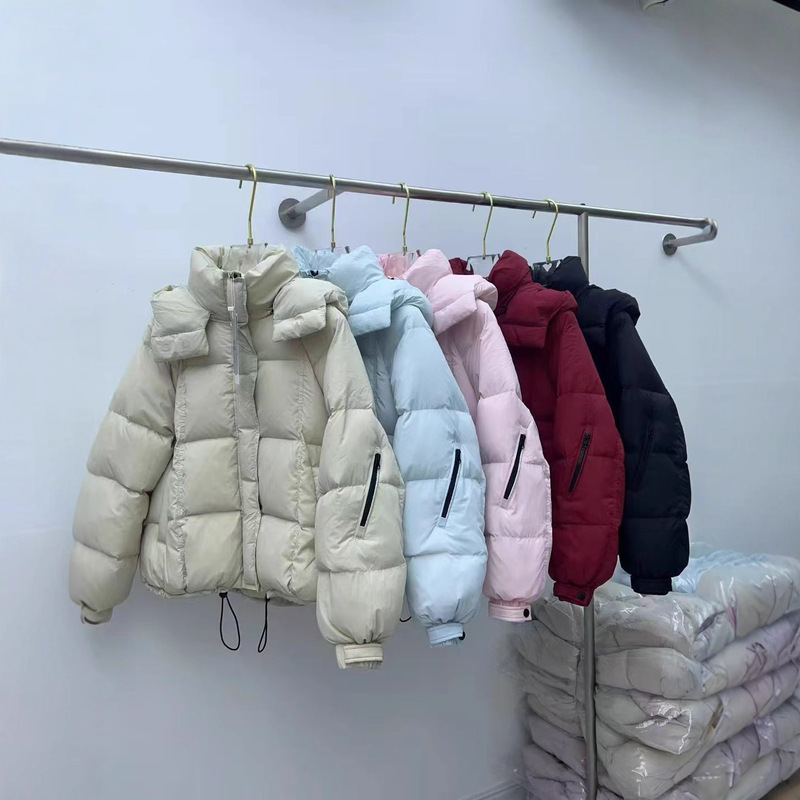 2025冬季新款羽绒服泡芙白鸭绒女连帽面包服小个子时尚加厚外套潮|undefined
