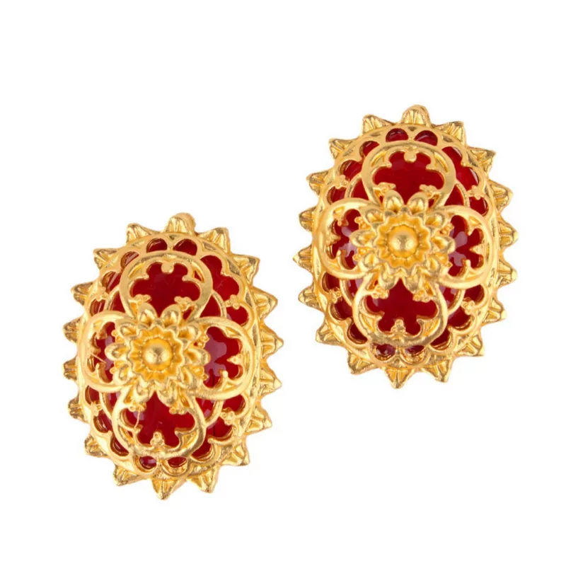 Ретро стильные серьги высокой класса, аксессуар, с камнем, европейский стиль