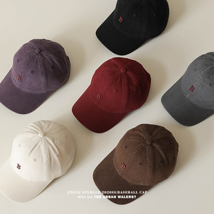 Wholesale Big Face Face Small Baseball Cap Men's and Women's high quality Widened and Deepened Hat Autumn and Winter Korean All-match Letter Duck