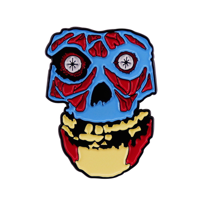 Skeleton Skull Brooch Misfits Band Logo Inspired Badge Punk Rock Music Lovers Accessories Skeleton Skull Brooch Misfits Band Logo Inspired Badge Punk Rock Music Lovers Accessories