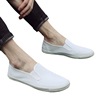 2024 Spring and Autumn New Men and Women's Common Work Shoes Casual Lazy Canvas One Piece White Labor Insurance Shoes Wholesale