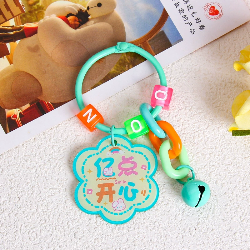 Brand creative acrylic protective amulet, keychain, transparent pendant, bag decoration, decorations