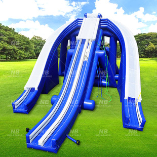 Three-Way Faucet Inflatable Large Slide Outdoor Large Mobile Inflatable Water Park Equipment Slide Pool Combination