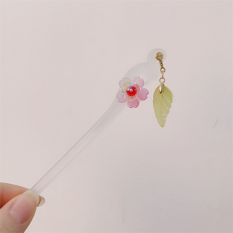 Nuevo estilo chino flores pastillas de cabello cabeza de bola simple primavera pastillas de cabello para mujeres vestidos chinos antiguos accesorios cheongsam toques al por mayor