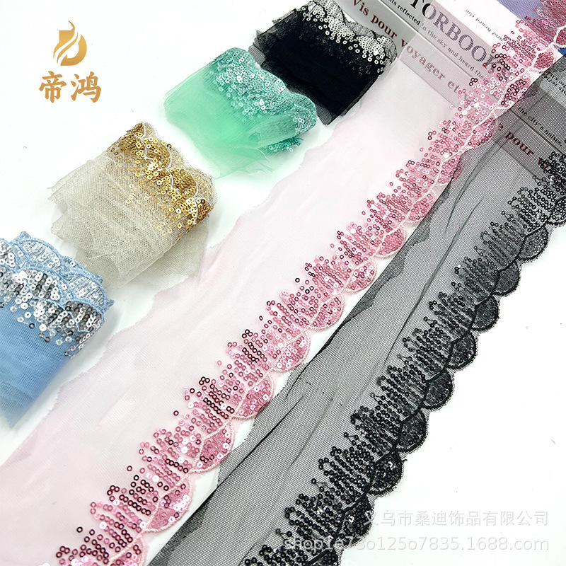Multi-style lace clothing collar decorative accessories Lolita clothing accessories beads 8.5CM wide
