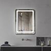 Hotel bathroom makeup mirror minimalist wall -mounted LED mirror touch anti -fog smart mirror
