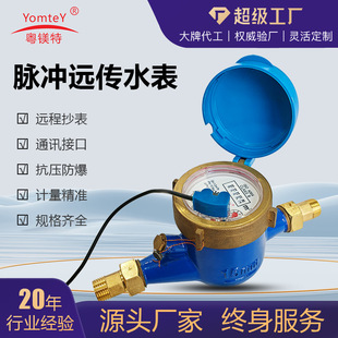 跨境外贸热销款多流黄铜干式脉冲远传发讯水表智能旋翼铜壳水表-阿里巴巴