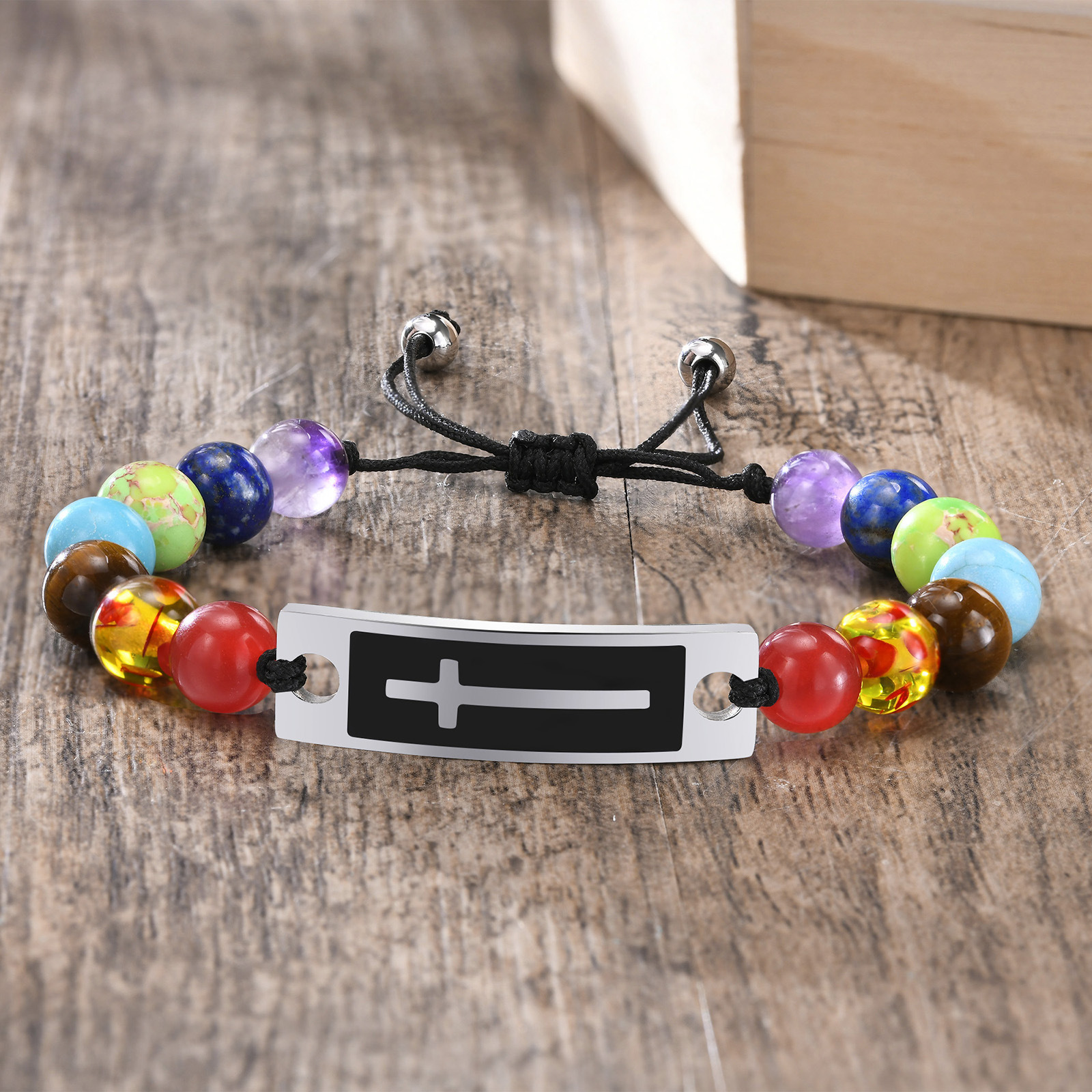 Fashion Cross Agate Braid Bracelets display picture 8