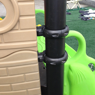 Outdoor Slide Amusement Equipment Accessories Toys 114-89-76-60 All-Aluminum 32 Pipe Fittings Duckbill Board Edge Swing Buckle