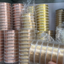 进口保色铜丝线diy饰品发财树工艺品编织线半成品配件