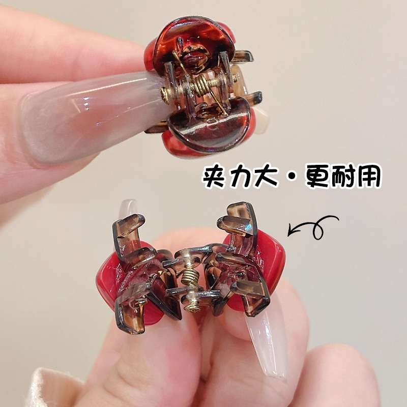 爱心迷你小号抓夹女高级感2025新款发夹前额刘海夹侧边碎发夹头饰|undefined