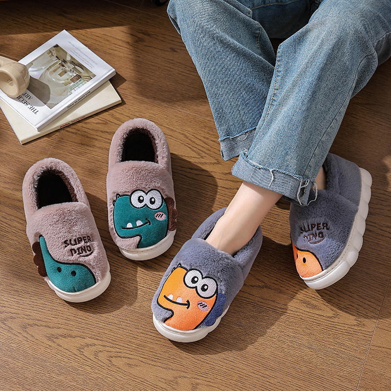 Zapatillas de algodón de talón para mujeres 2025, nuevo otoño y invierno, zapatos de algodón de maternidad cálidos, invierno