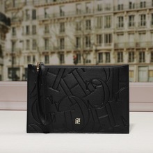 CHHC真质感手机包超薄款大容量钱包男女拉链包简约便携钱夹手拿包