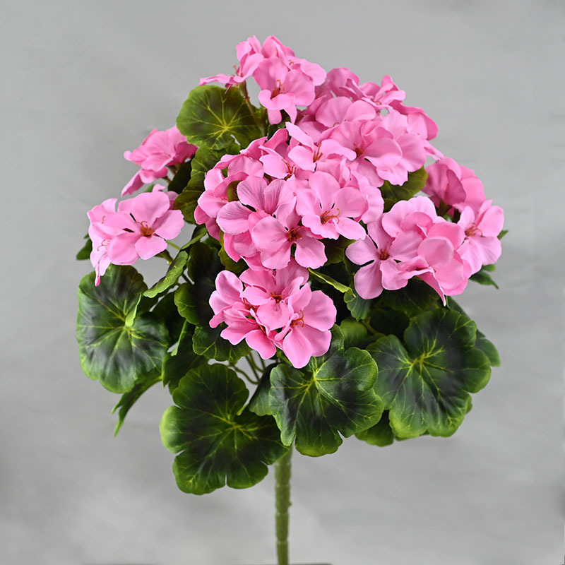 Flor al por mayor imitación colorida colcha 9 Begonia flor de seda decoración de la mesa de comedor hortenida flores falsas