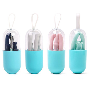 Food Grade Silicone Pipette Folding Straw FDA Detection Silicone Folding Straw