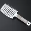 White [Single filament rubberized large curved comb]