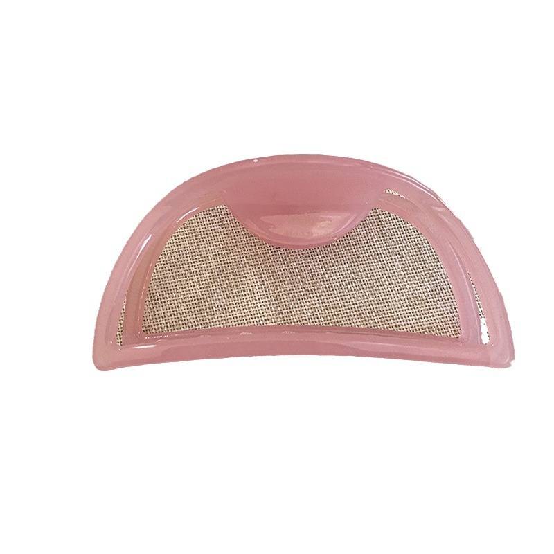 Fermaglio per capelli in acetato francese retrò con standard in oro, grande forcina semicircolare a forma di squalo, per capelli da donna, per la parte posteriore della testa._voghion.com