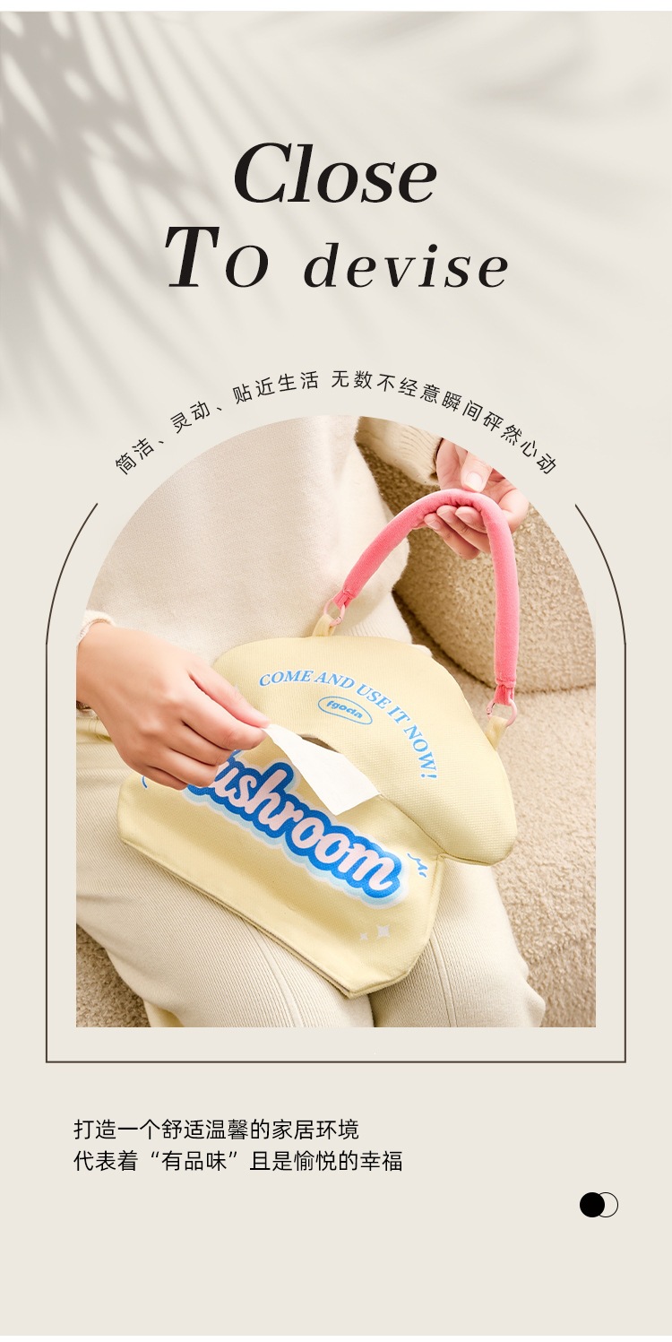 Car Tissue Bag Hanging Pouch Cute Star Pig Car Tissue Box for Interior Use Seat Tissue Bag Hanging Tissue Box