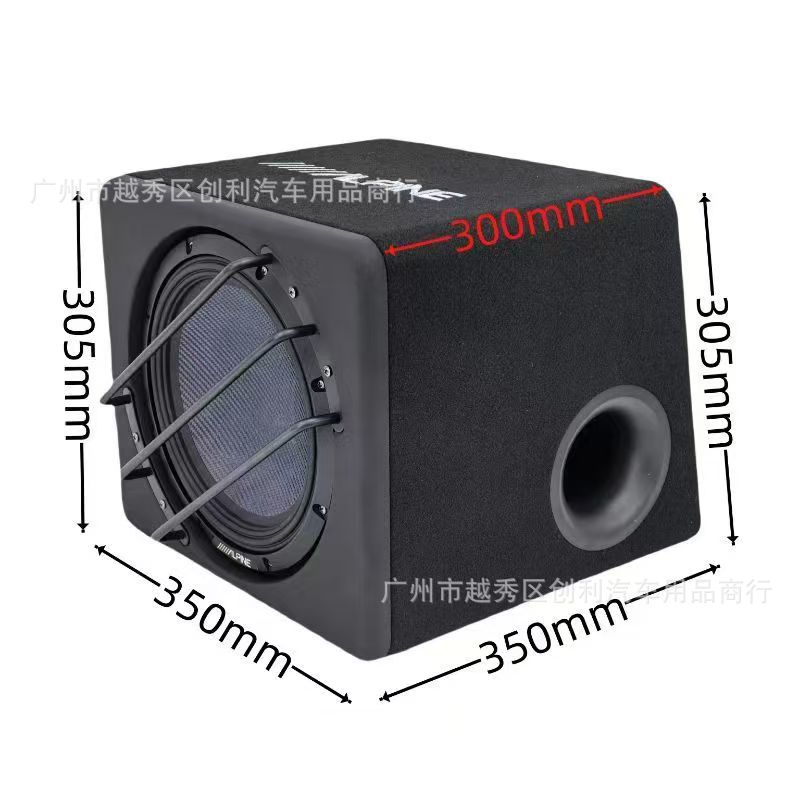 Alpine Ev-100Sw3-T Car Audio Active Subwoofer 10inch Dual Voice Coil Subwoofer Speaker