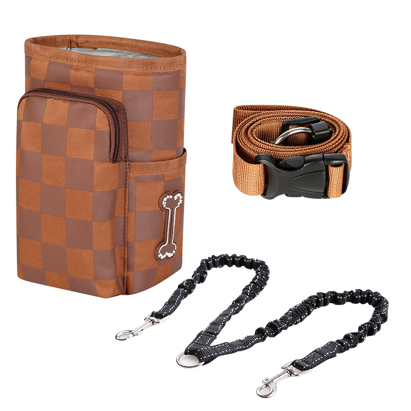 Nueva bolsa de entrenamiento a prueba de agua a prueba de aceite, bolsa de entrenamiento de mascotas inclinada de gran capacidad, bolsa de paseo magnético multifuncional