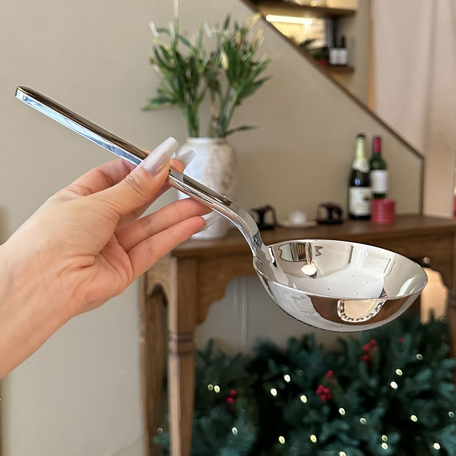 [Exportación de Alemania] 316 acero inoxidable mango largo cuchara de arroz cuchara