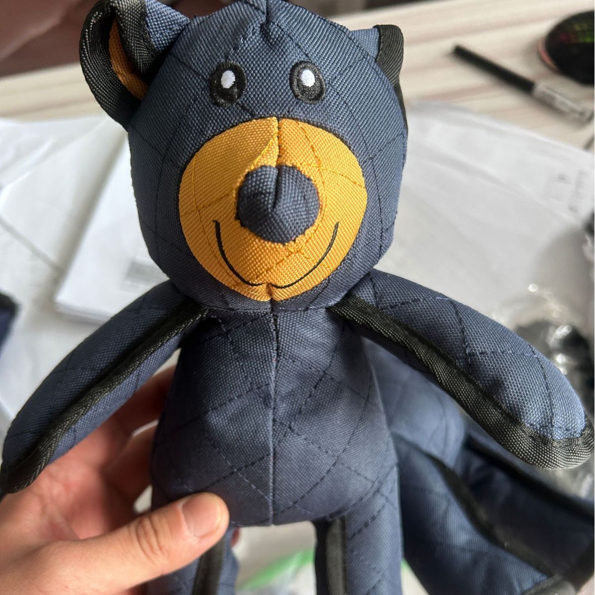 국경 간 지점 깨지지 않는 곰 강력한 곰 물림 방지 나일론 천 개 보컬 장난감