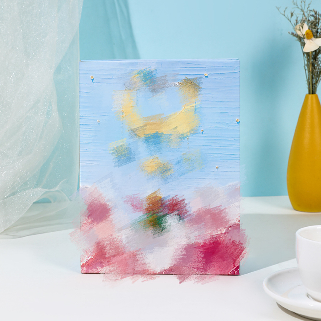 클라우드 어린왕자 7855-2 (휴대용 밧줄 유화), 고급 흰색 판지, 14x7x15