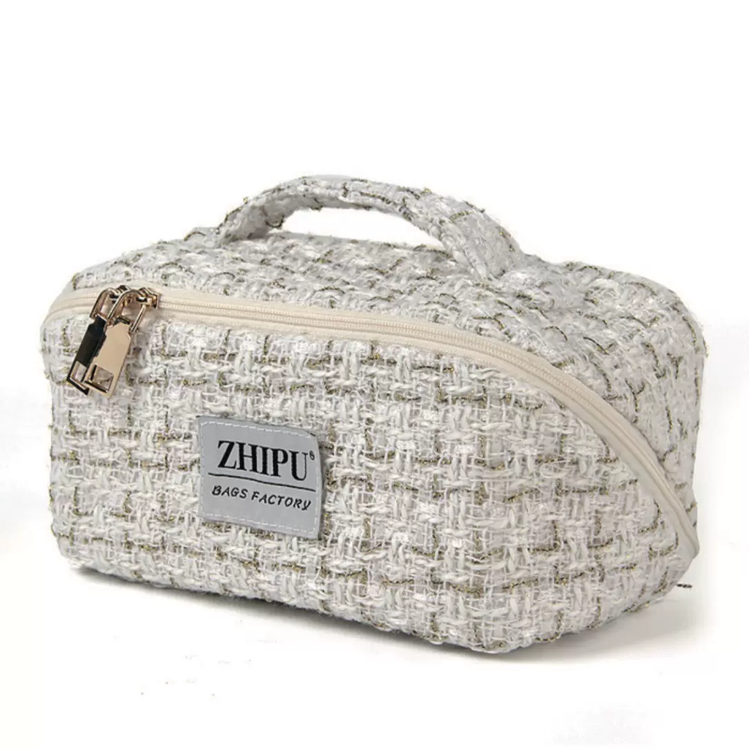 女生化妆包小香风材料气质内敛书香气息口红包美份包学生洗漱包